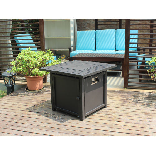 Brown  Upland 30â€?Slat Top Gas Fire Pit Table